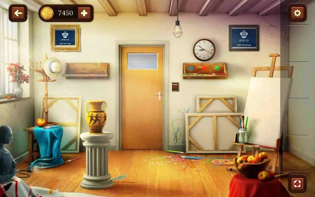 100 Doors Escape from School Level 97 Count Paintbrushes by Color for Code gameplay screenshot