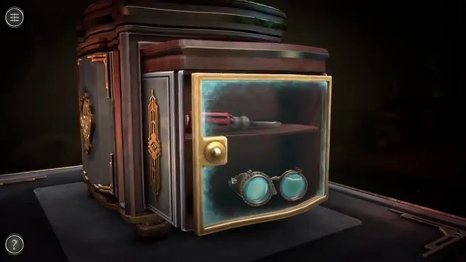 Boxes Lost Fragments Chapter 2 Box 1 Skull Laboratory and Electric Key real mechanical puzzle gameplay