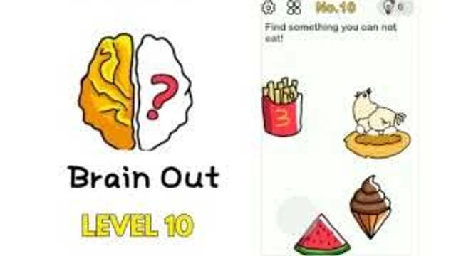 Brain Out: Which of the following cannot be eaten gameplay