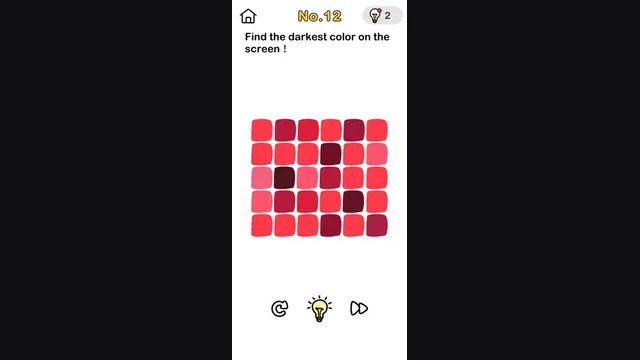 Brain Out: Look for the darkest color gameplay