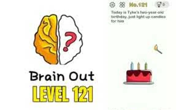 Brain Out Level 121 Tyke's 2nd birthday, let's light a candle for him real gameplay