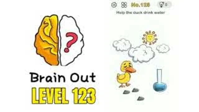 Brain Out: Help the duck to drink water gameplay
