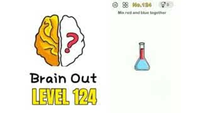Brain Out Level 124 Mix 2 colored liquids in a test tube real gameplay