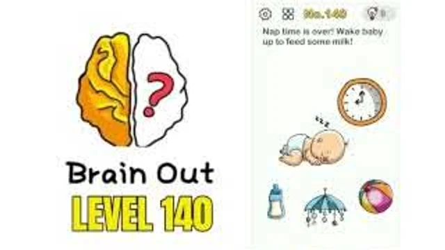 Brain Out Level 140 Nap time is over, it's time to drink milk real gameplay