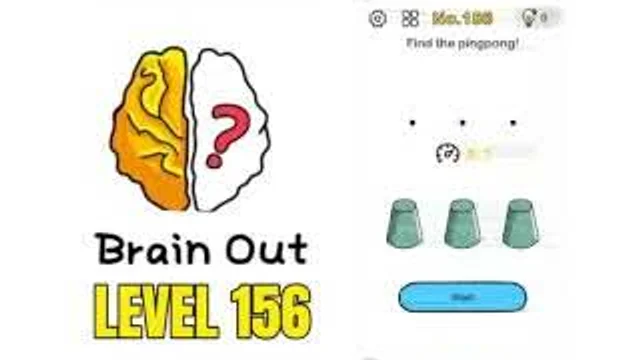 Brain Out: Find the ping pong balls gameplay