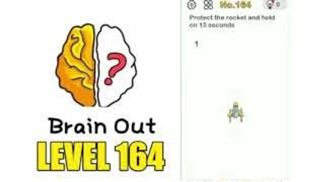 Brain Out Level 164 Rocket shield, lasts for 15 seconds real gameplay
