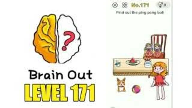 Brain Out: Find the ping pong balls gameplay