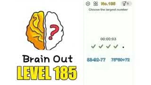 Brain Out Level 185 Determine the size real gameplay
