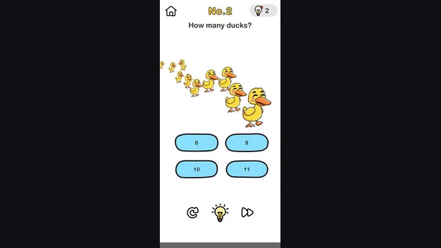Brain Out Level 2 Try counting how many ducks there are real gameplay