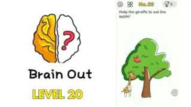 Brain Out: Help the giraffe eat an apple gameplay