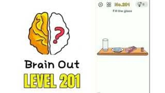 Brain Out Level 201 Fill the glass until it is full real gameplay