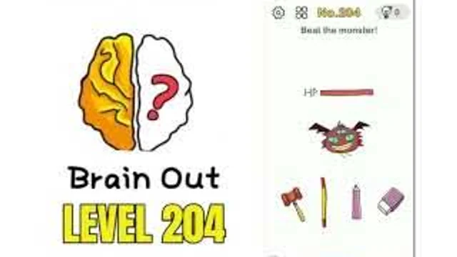 Brain Out: Defeat the monster gameplay
