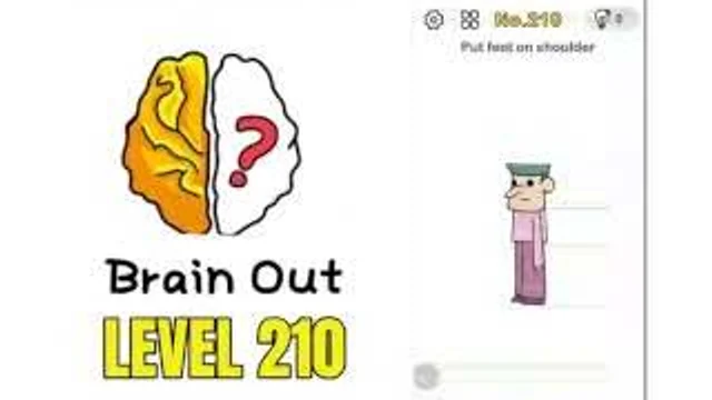 Brain Out Level 210 Place your feet on your shoulders real gameplay