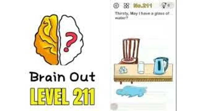 Brain Out Level 211 I'm thirsty, I want to drink real gameplay