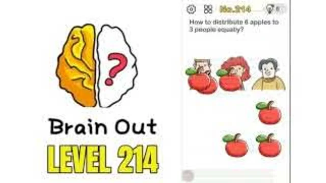 Brain Out: How do you distribute 3 apples equally to 6 people gameplay