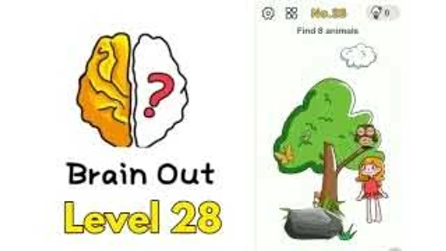 Brain Out Level 28 Find 8 animals real gameplay