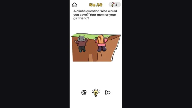 Brain Out: Your girlfriend and mother are both in danger, who will you save gameplay
