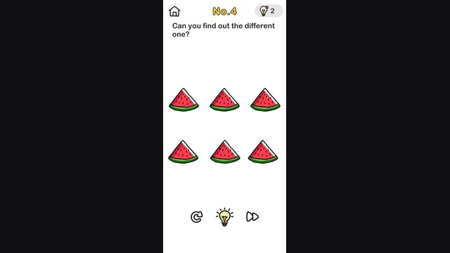 Brain Out Level 4 Find different watermelons real gameplay