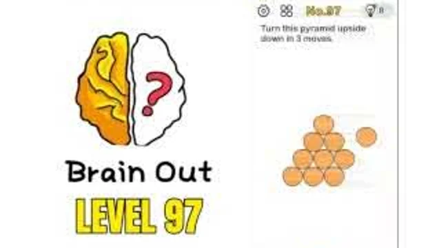 Brain Out Level 97 Move 3 circles to turn the triangle upside down real gameplay