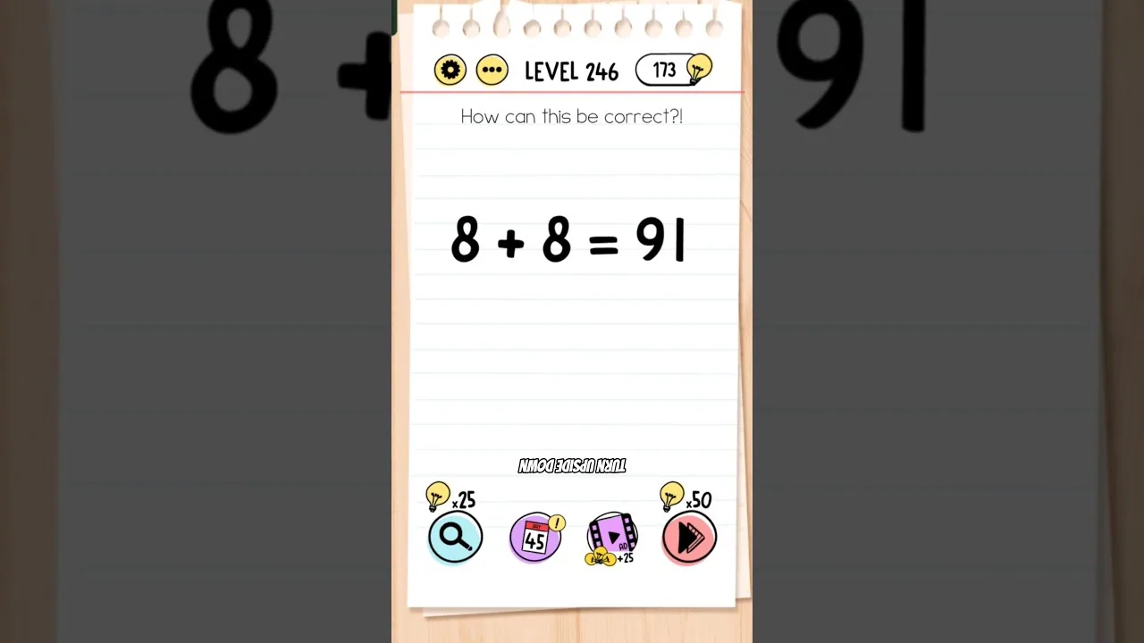 Brain Test Level 246 How can this be correct gameplay screenshot