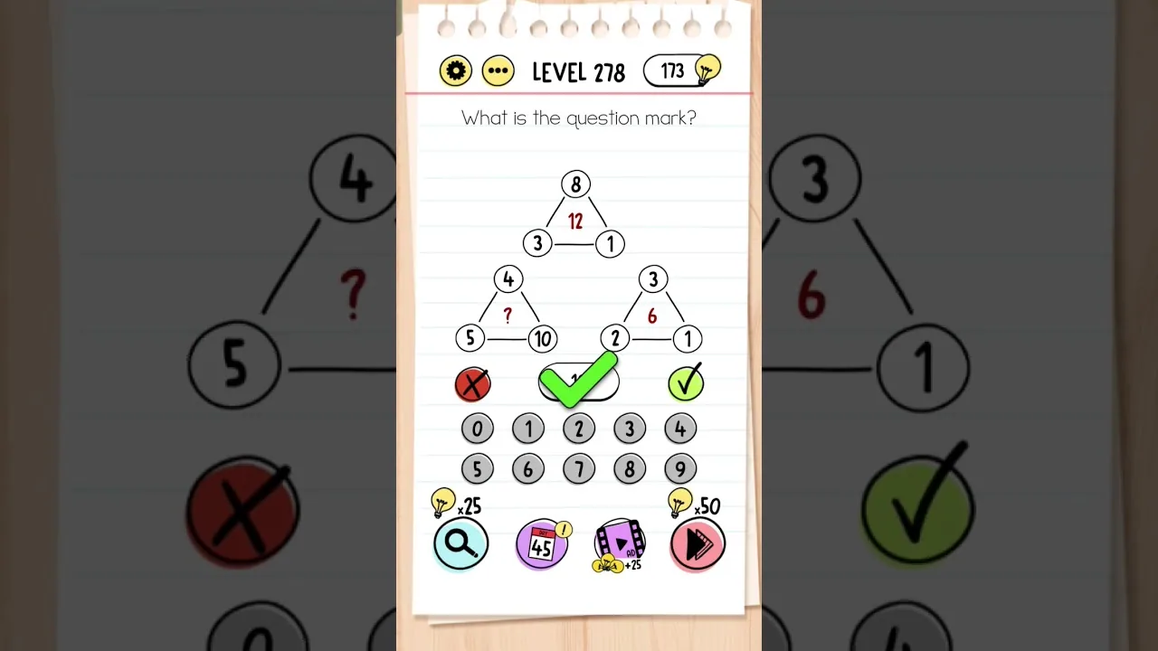 Brain Test Level 278 What is the question mark gameplay screenshot