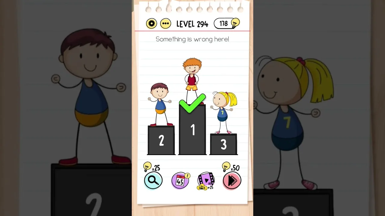 Brain Test Level 294 Something is wrong here gameplay screenshot