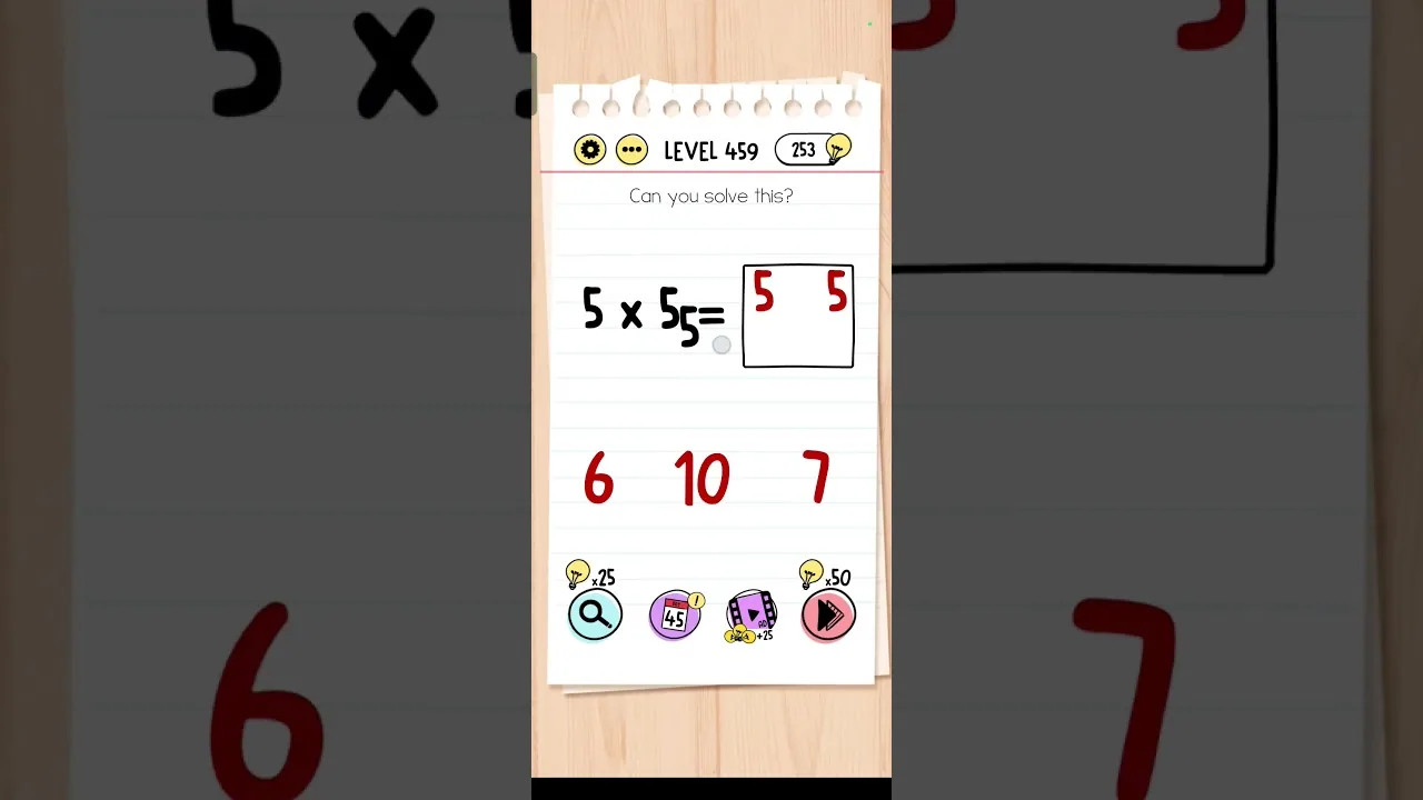Brain Test Level 459 Can you solve this gameplay screenshot