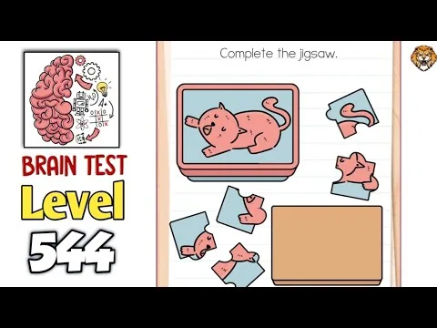 Brain Test Level 544 Complete the jigsaw. gameplay screenshot