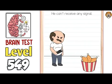 Brain Test Level 549 He can't receive any signal. gameplay screenshot