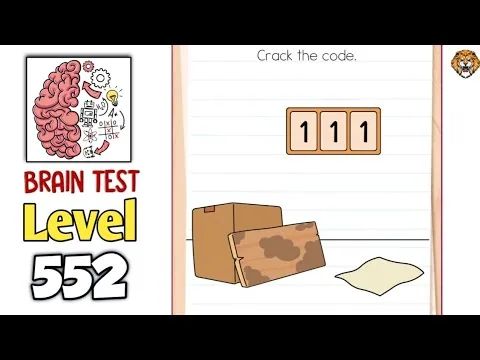 Brain Test Level 552 Crack the code. gameplay screenshot