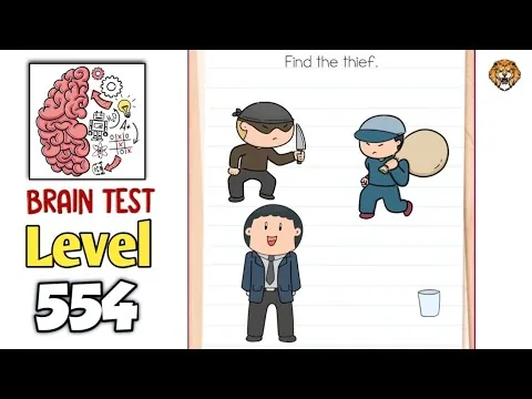 Brain Test Level 554 Find the thief. gameplay screenshot