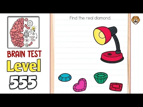 Brain Test Level 555 Find the real diamond. gameplay screenshot