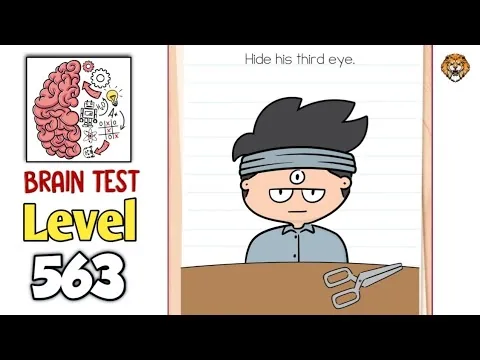 Brain Test Level 563 Hide his third eye. gameplay screenshot