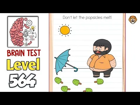 Brain Test Level 564 Don't let the popsicles melt! gameplay screenshot