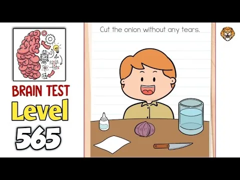 Brain Test Level 565 Cut the onion without any tears. gameplay screenshot
