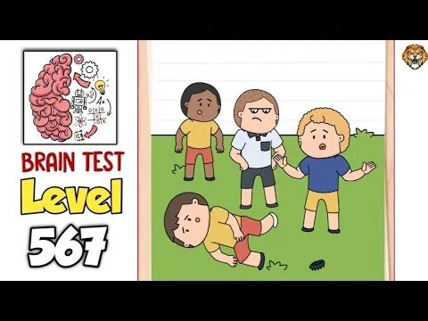 Brain Test Level 567 Get him a red card. gameplay screenshot