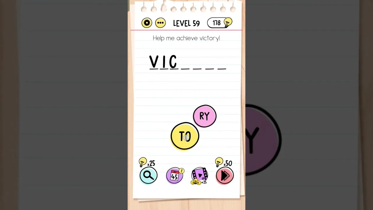 Brain Test Level 59 Help me achieve victory gameplay screenshot