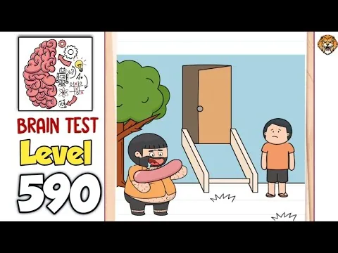 Brain Test Level 590 Help him climb the ladder. gameplay screenshot