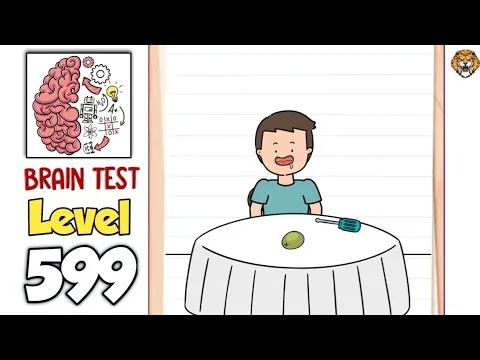 Brain Test Level 599 He wants to eat an olive. gameplay screenshot