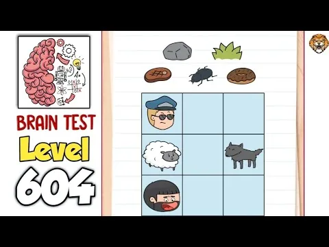 Brain Test Level 604 Put all of the objects on the board. gameplay screenshot