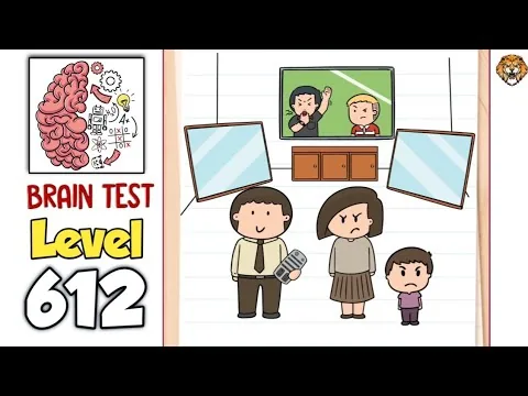 Brain Test Level 612 They all want to watch their own shows. gameplay screenshot