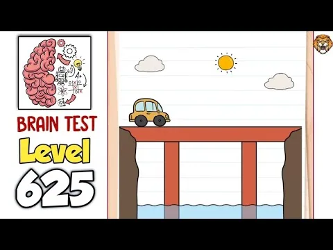 Brain Test Level 625 Cross the bridge. gameplay screenshot