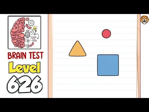 Brain Test Level 626 Put the ball into the triangle. gameplay screenshot