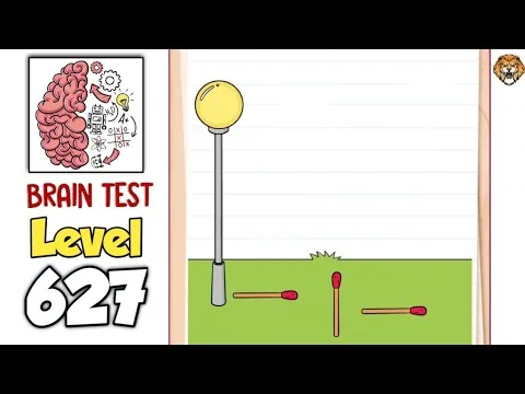 Brain Test Level 627 Form a square with the matchsticks. gameplay screenshot