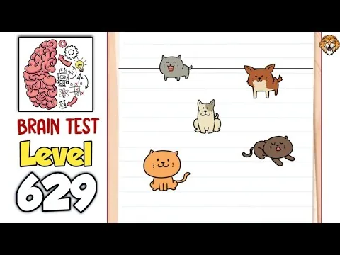 Brain Test Level 629 Tap the cats from the smallest to the biggest. gameplay screenshot