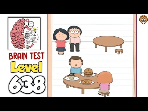 Brain Test Level 638 A table for two please. gameplay screenshot