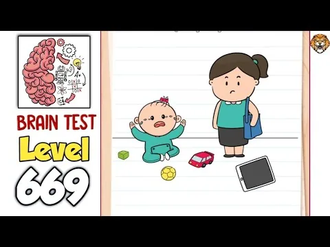 Brain Test Level 669 Stop the crying! gameplay screenshot