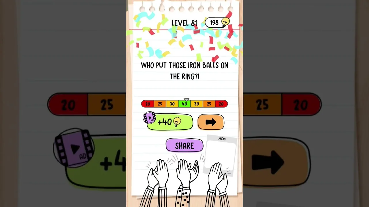 Brain Test Level 81 The Boxer on the left should win gameplay screenshot