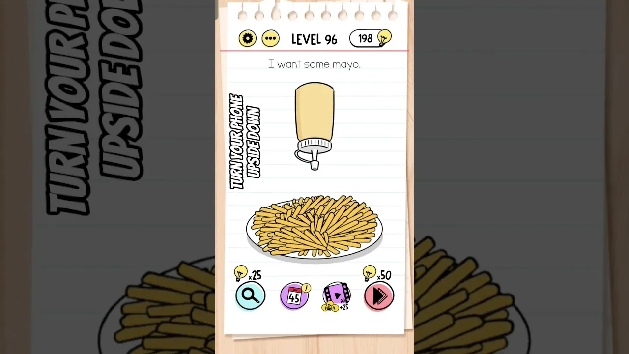 Brain Test Level 96 I want some mayo gameplay screenshot