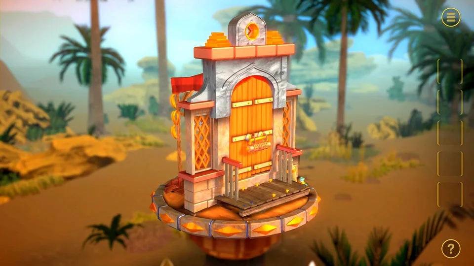 Doors Paradox Chapter 1 Level 19 Arabic Market real gameplay diorama